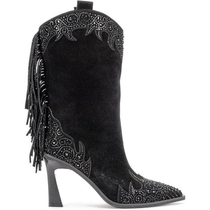 Women's Chic Fringed Cowboy Boots