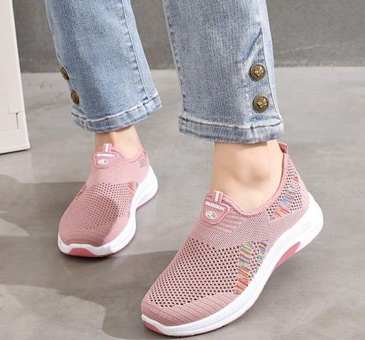 Mesh Platform Soft Sole Breathable Sneakers