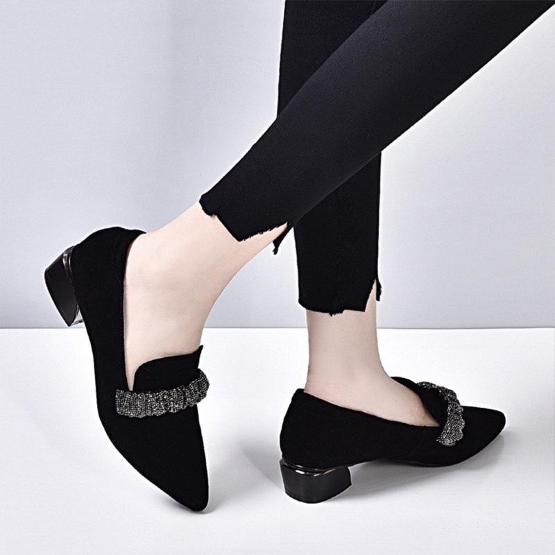 Women's Cashmere Rhinestone Casual Shoes