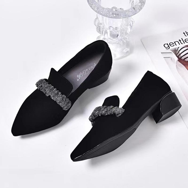 Women's Cashmere Rhinestone Casual Shoes