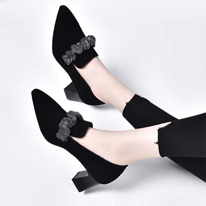 Women's Cashmere Rhinestone Casual Shoes