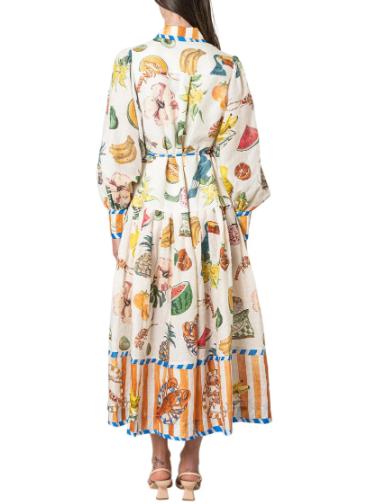Theo Fruit Midi Dress